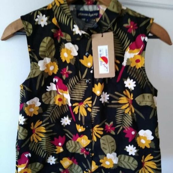 PRINCESS HIGHWAY Parrot Cotton Collared Blouse NWT - Picture 7 of 9